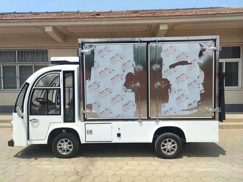 2座封閉式液壓尾板箱式貨車帶空調(diào)CAR-HX02-YYWB-FB-KT