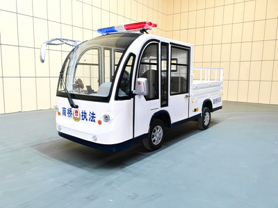 4座斗式货车封闭式带警灯CAR-YL11HDBZ01-FB-JD