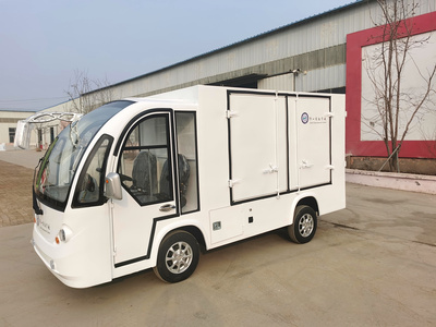 2座电动送餐车封闭式CAR-SC02-BZ01-FB