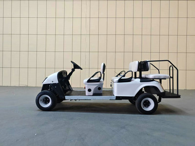 6座高尔夫球车无顶棚CAR-GF4+2BZ-WD